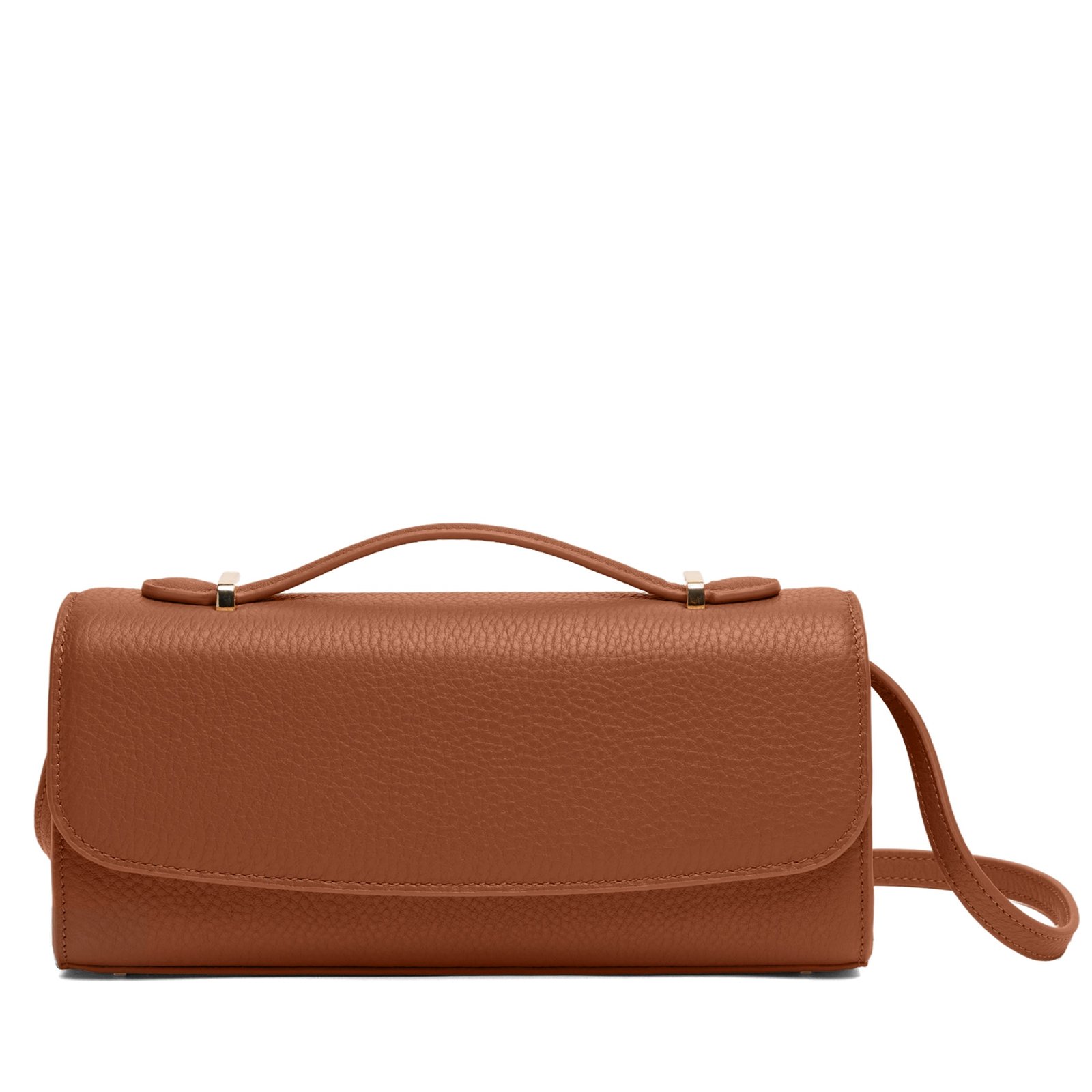 195-224-ref1_567f9d78-2388-44f0-8c45-c3f0e01b6cc6.jpg Styles Wish Margot Top Handle Clutch Saddle Brown - Image 1