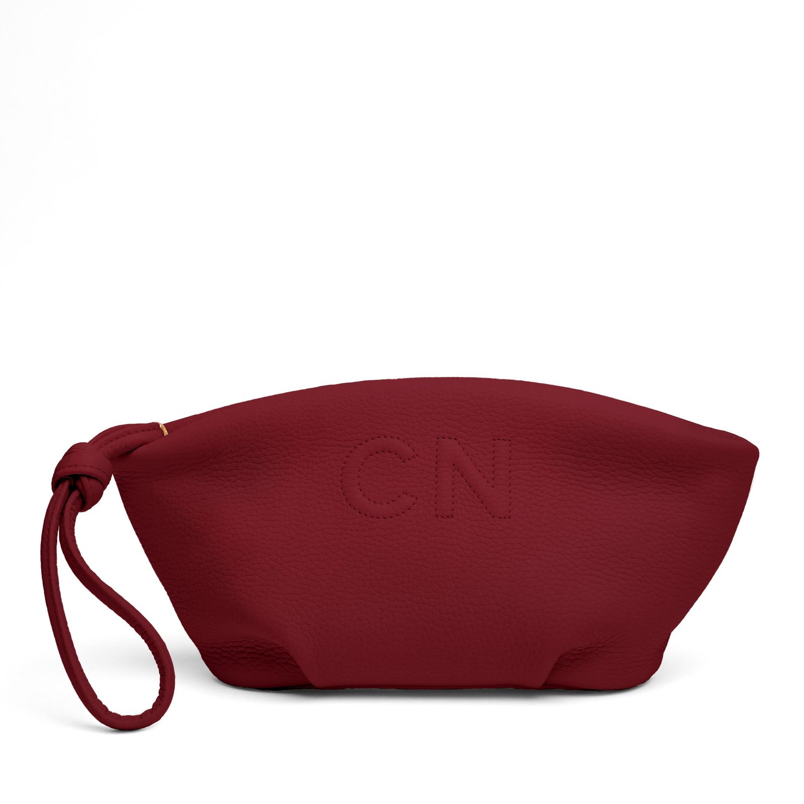 897-418-1R.jpg Styles Wish Dumpling Clutch Garnet Red - Image 1