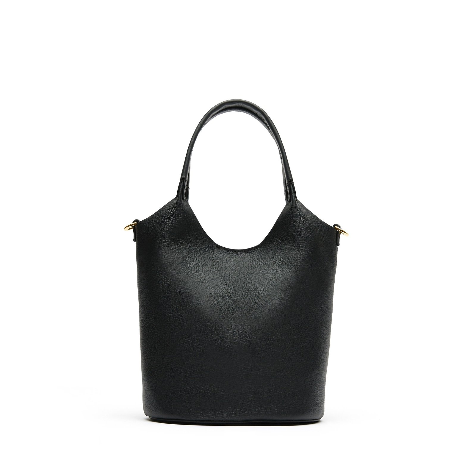 Mia-Small-Bucket-Tote-Black-Pebble-038-332.jpg Styles Wish Mia Small Bucket Tote Black Pebble - Image 1