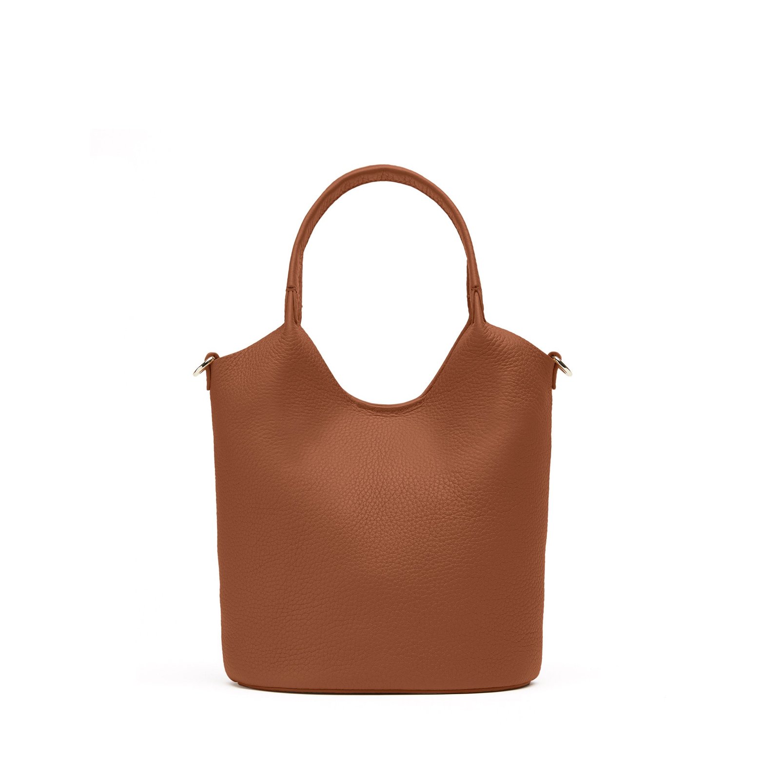 Mia-Small-Bucket-Tote-Saddle-038-224-1.jpg Styles Wish Mia Small Bucket Tote Saddle Brown - Image 1