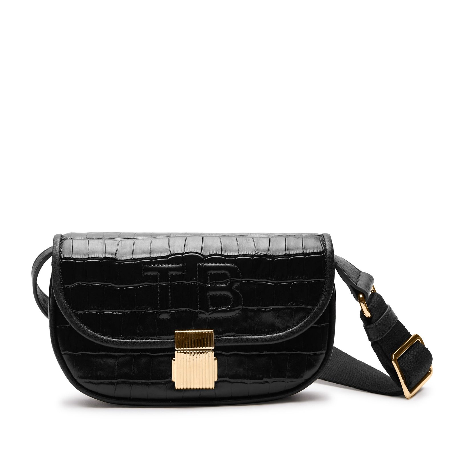 Mini-Katy-Belt-Bag-052-355-01.jpg Styles Wish Katy Mini Belt Bag Black Croc - Image 1