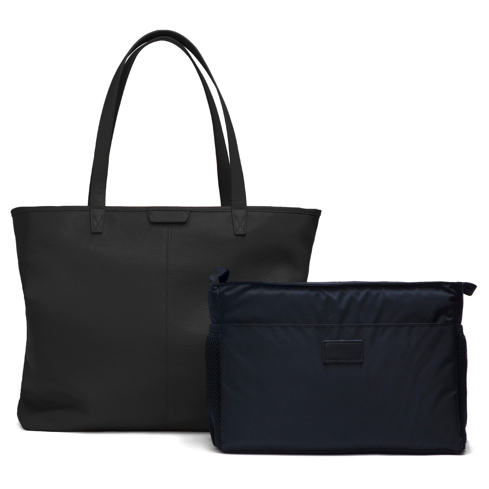 Zippered-Downtown-Diaper-Bag-Black-058-332.jpg Styles Wish Zippered Downtown Diaper Bag Black Pebble - Image 1